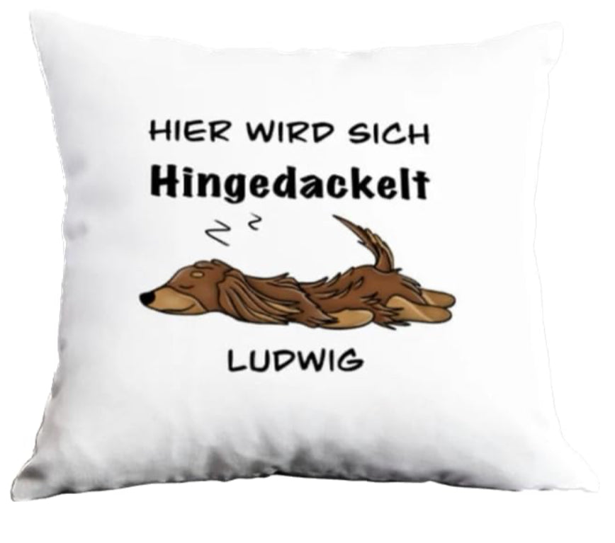 Kissenhülle Langhaardackel