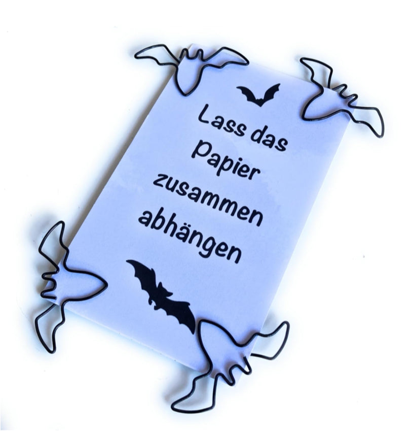 Büroklammern Fledermaus