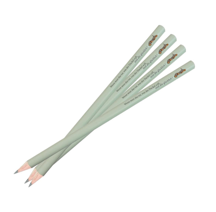 Bleistift Rauhaardackel Sparset