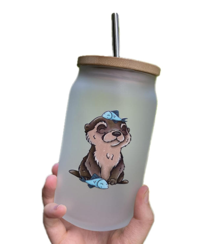 Trinkglas Otter