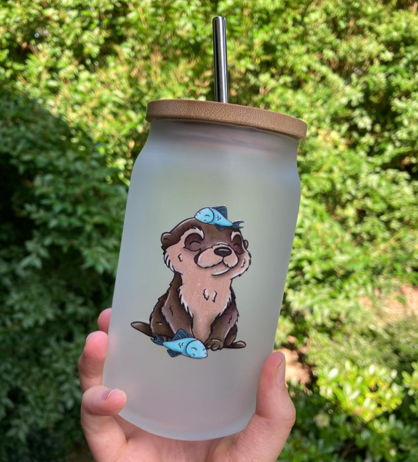 Trinkglas Otter