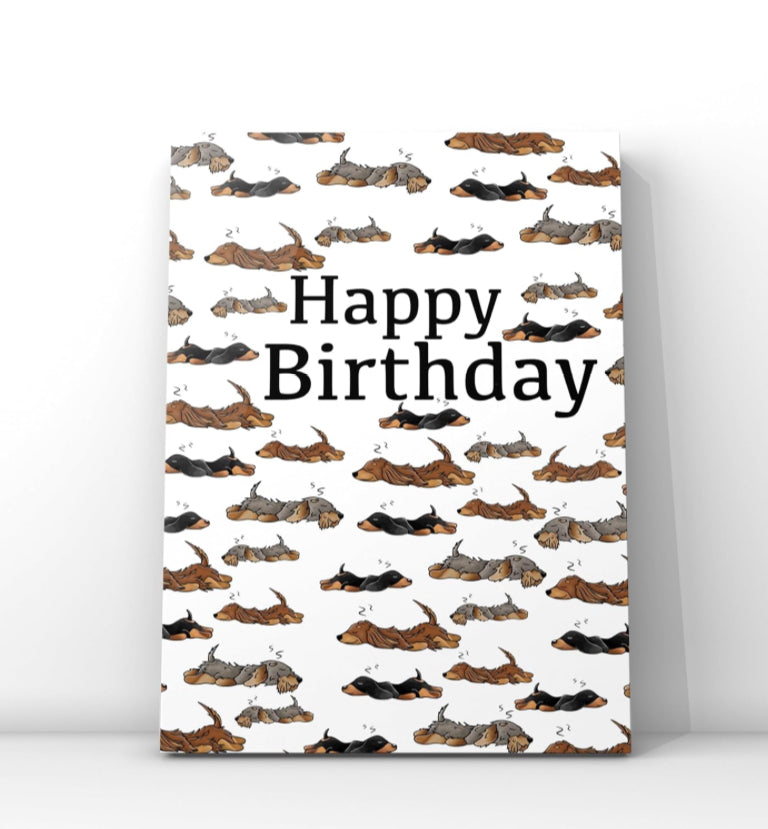 Geburtstagskarte Dackel