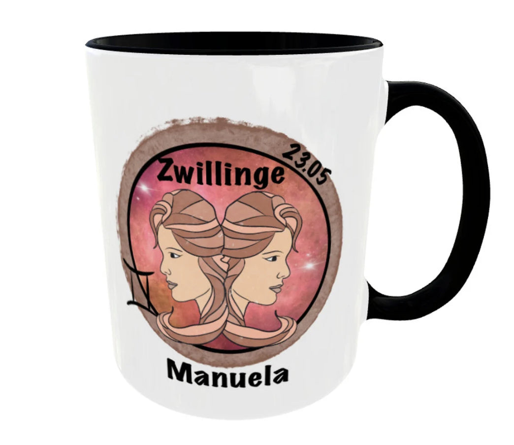 Tasse Sternzeichen Zwillinge