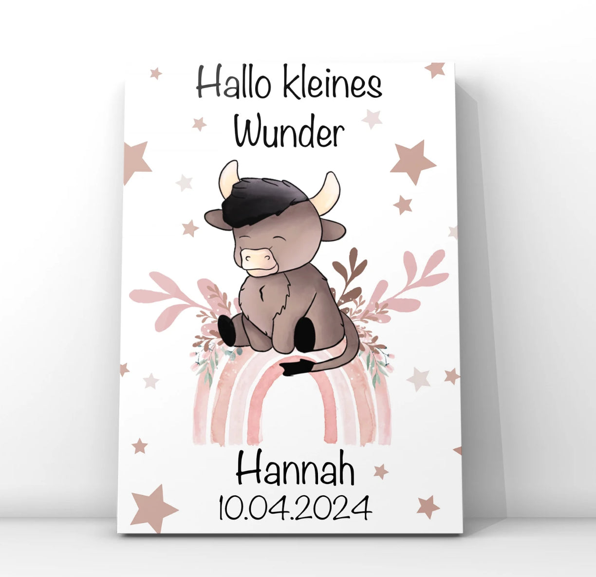 Karte zur Geburt personalisiert