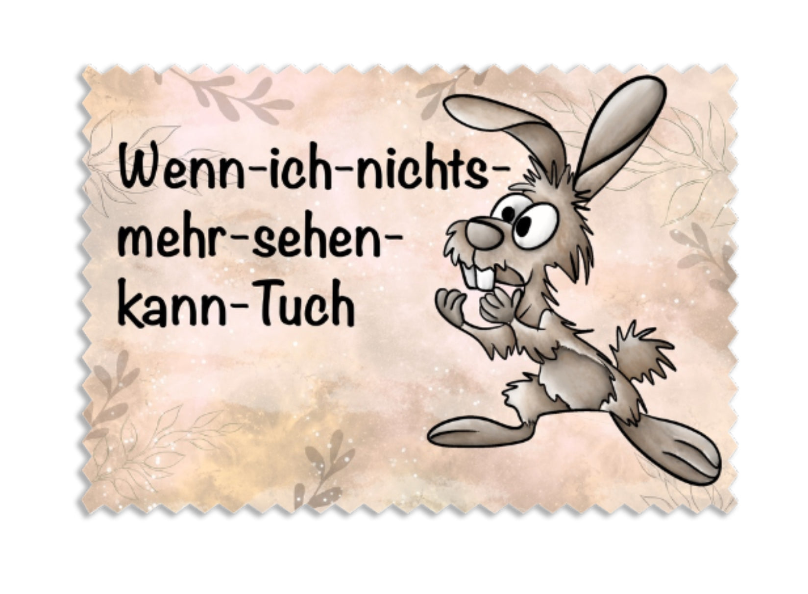 Brillenputztuch Hase