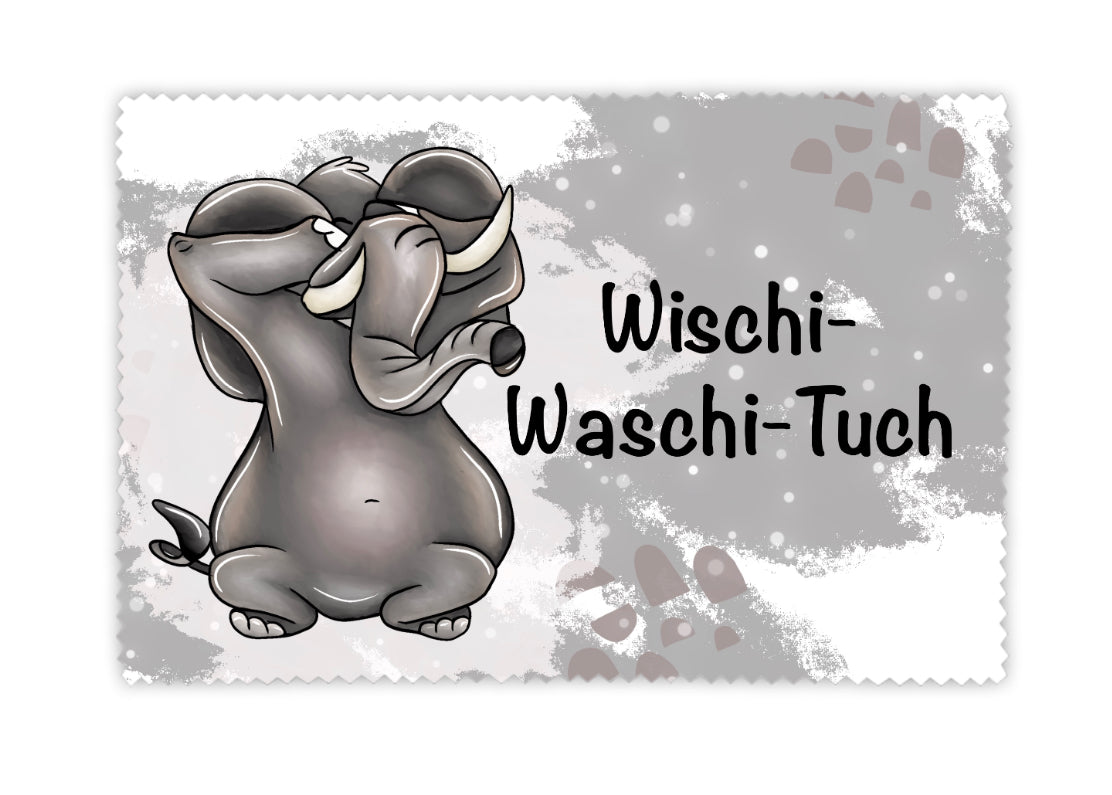 Brillenputztuch Elefant