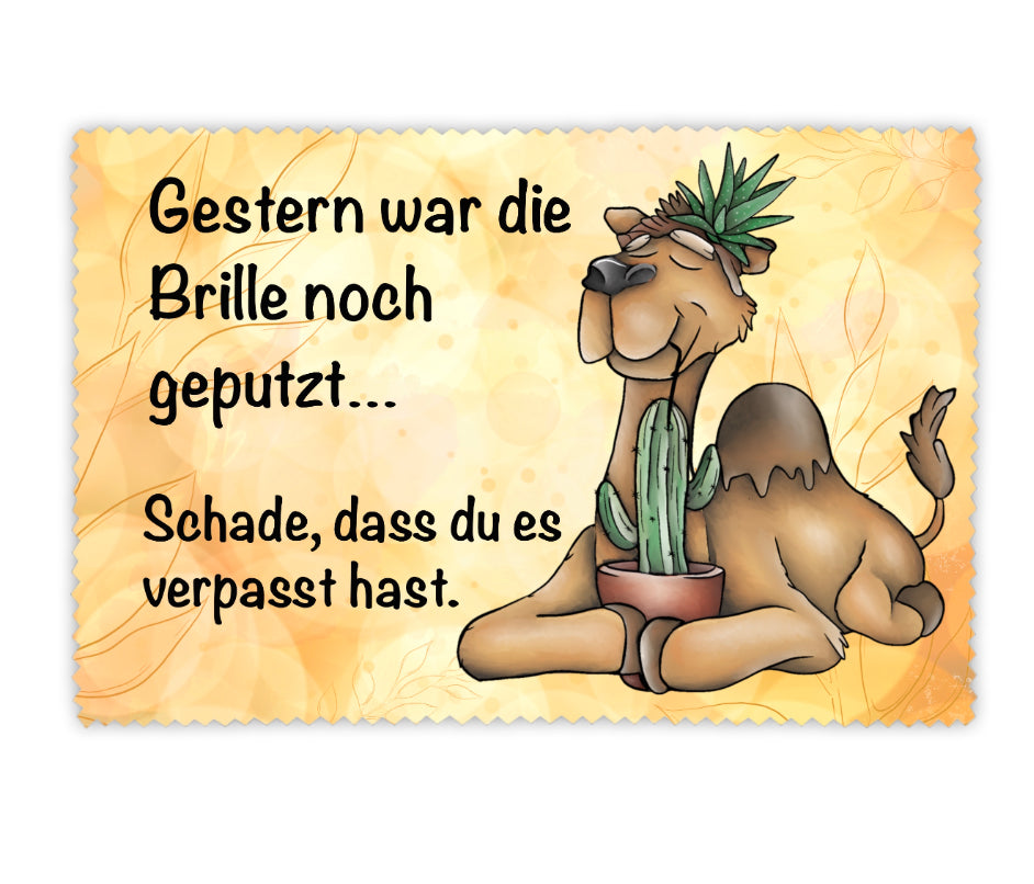Brillenputztuch Dromedar
