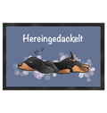 Dackel Matte - Fußmatte 60x40cm