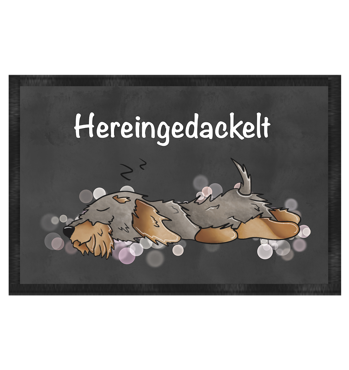 Dackel Matte - Fußmatte 60x40cm