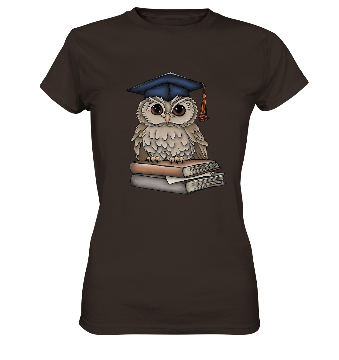 Abschluss Tshirt// Examen Geschenk// Eulen Tshirt - Ladies Premium Shirt