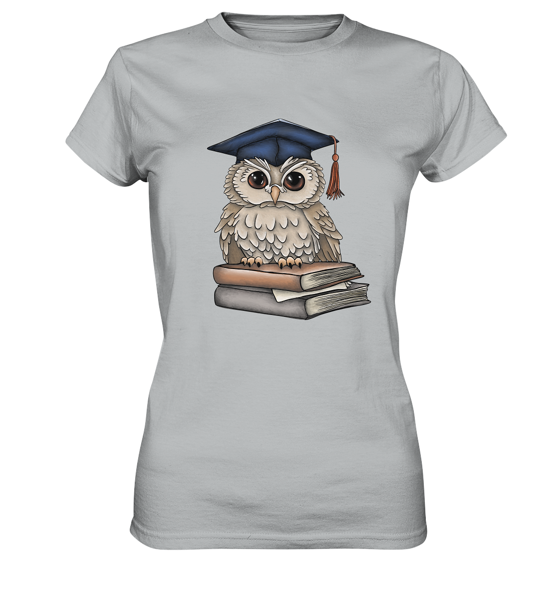 Abschluss Tshirt// Examen Geschenk// Eulen Tshirt - Ladies Premium Shirt