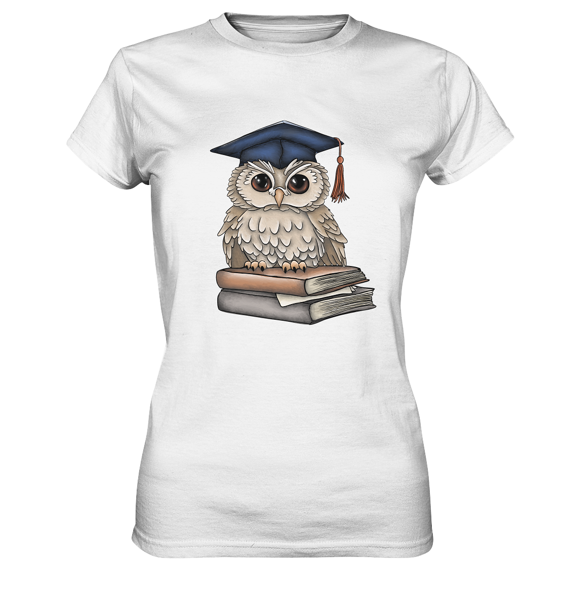 Abschluss Tshirt// Examen Geschenk// Eulen Tshirt - Ladies Premium Shirt