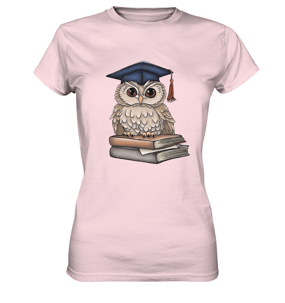 Abschluss Tshirt// Examen Geschenk// Eulen Tshirt - Ladies Premium Shirt