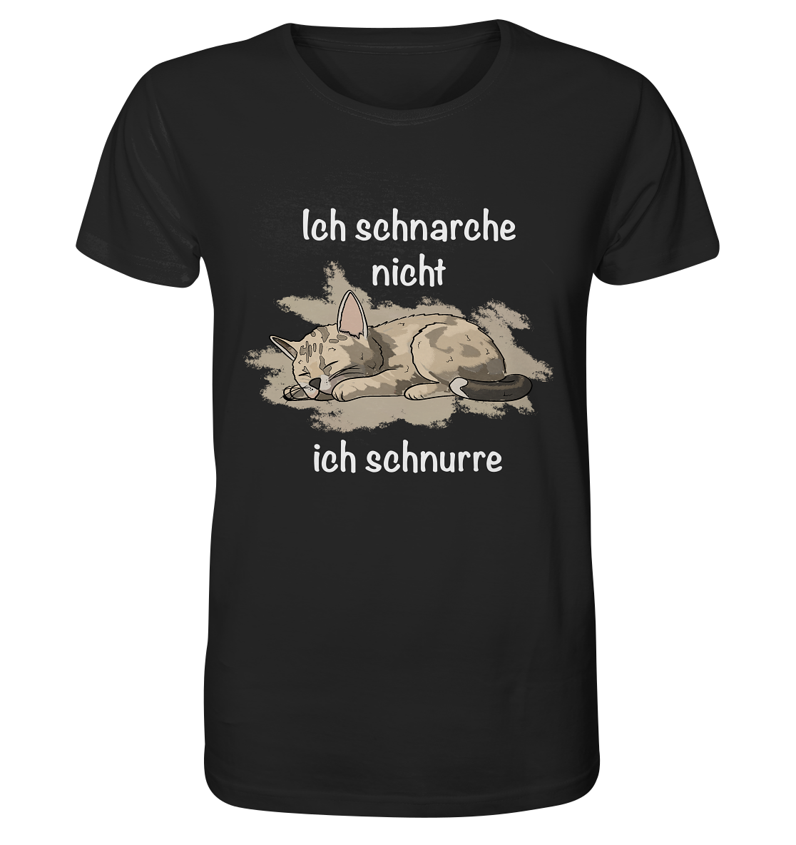 Schlafshirt Katze// Tshirt Katze mit Spruch - Organic Shirt