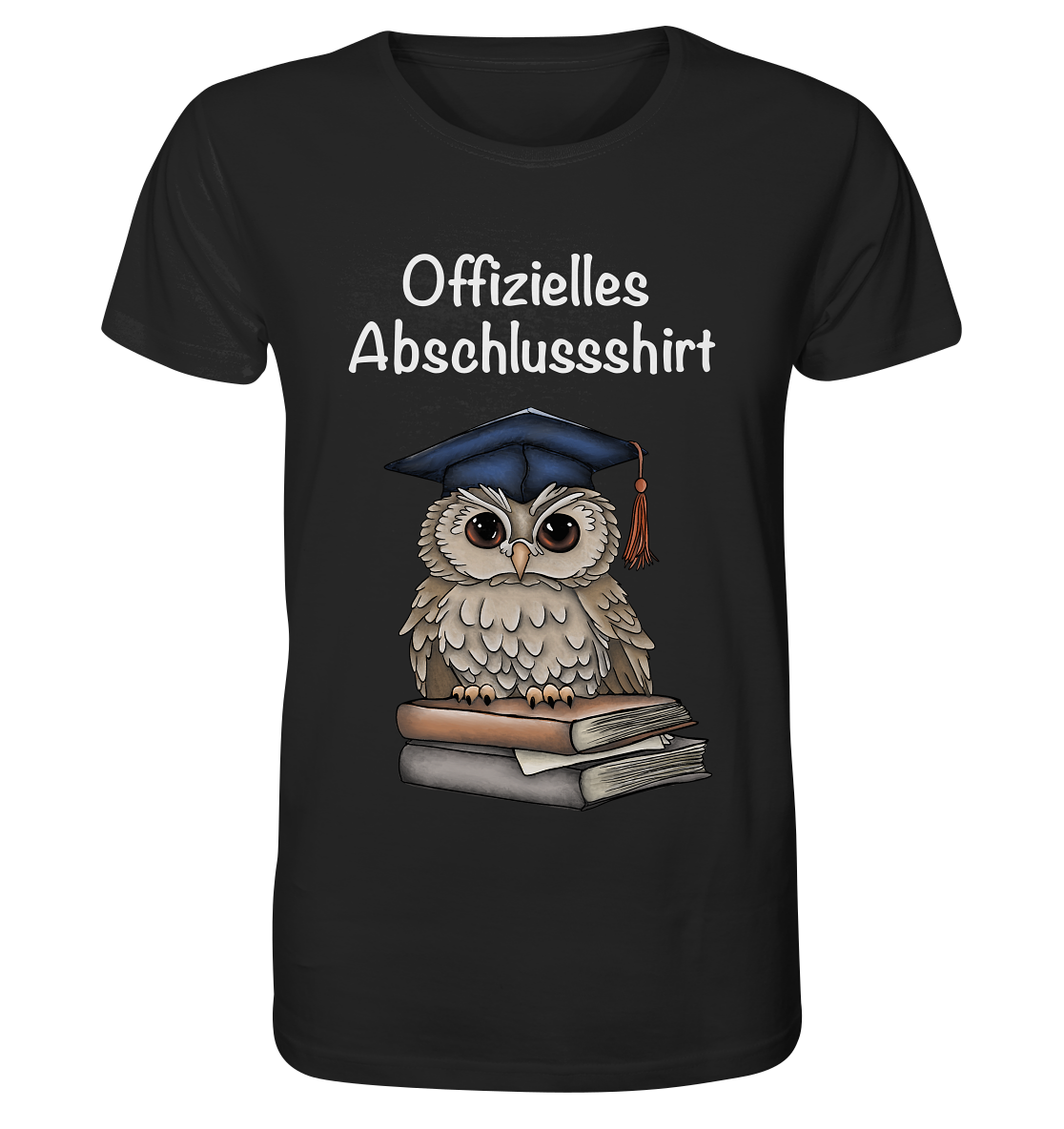Offizielles Abschlusshirt// Eulen Tshirt// Tshirt zum Abschluss - Organic Shirt