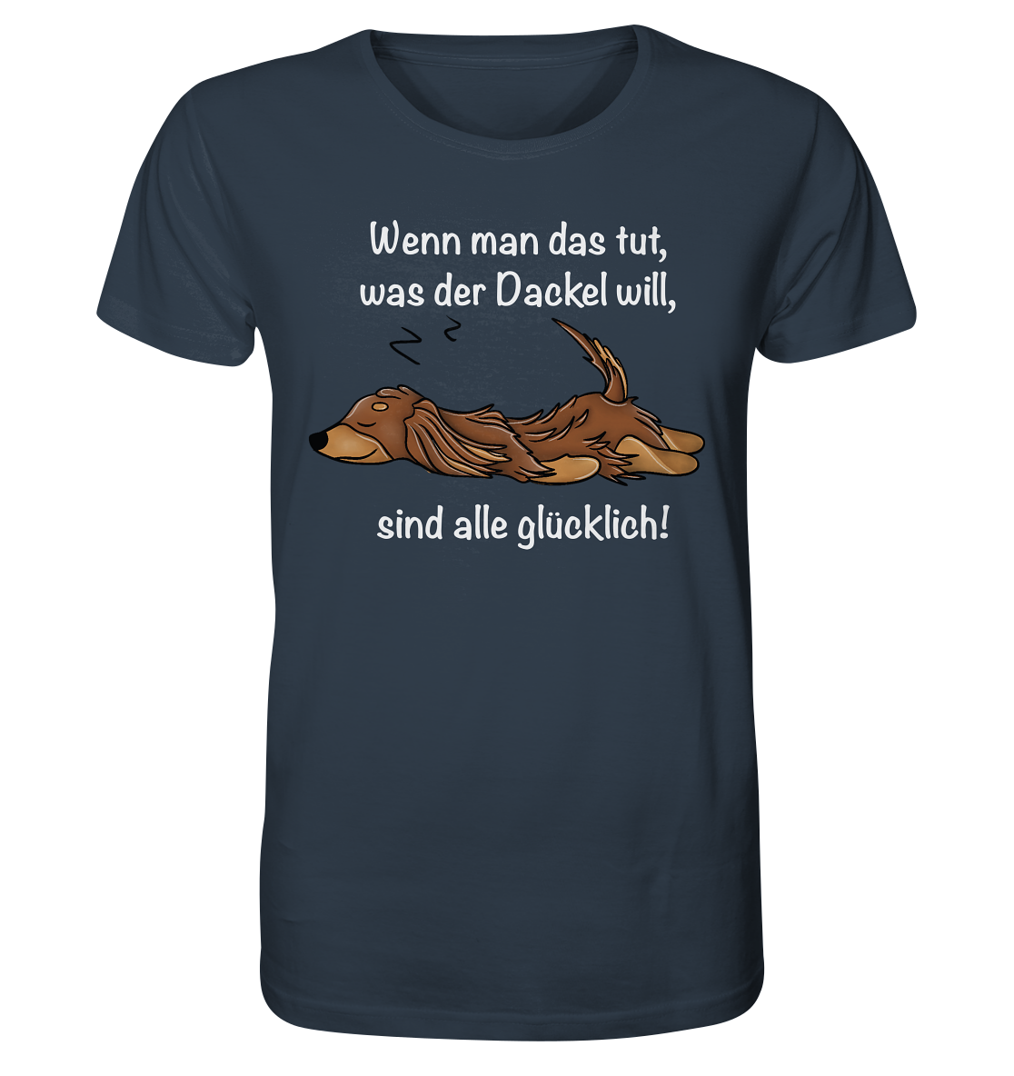 Tshirt Langhaardackel// Dackel Geschenk - Organic Shirt