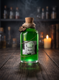 Zaubertrankflasche Deko// Bücherregal Deko