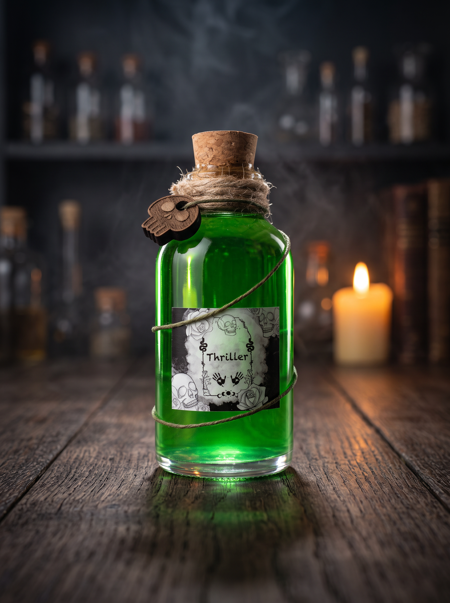 Zaubertrankflasche Deko// Bücherregal Deko